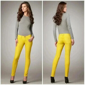 Current Elliott Ankle Skinny in Lemongrass Sz 25
